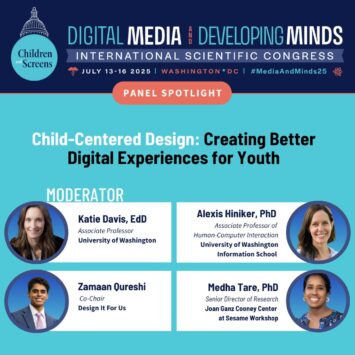 Alexis Hiniker and Katie Davis present at the Children and Screens Annual Scientific Congress